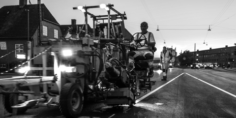 Medarbejder til vejmarkering i Nordjylland